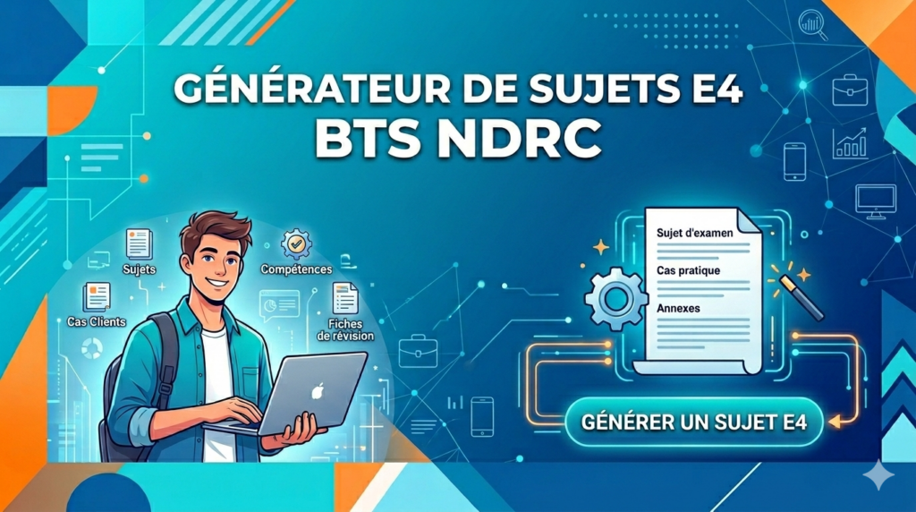 générateur sujets e4 candidat et jury